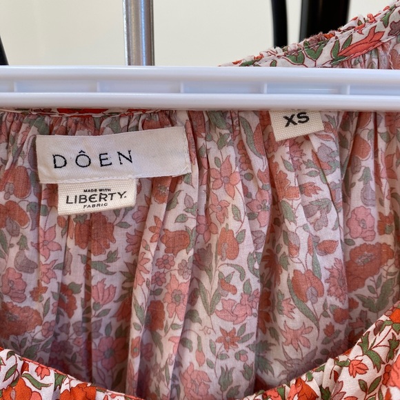 NWOT Doen chime dress in coral poppy size xs - Picture 3 of 5